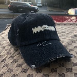 Gucci Dad Hat Distressed ‘Shadow Cloud Cap’